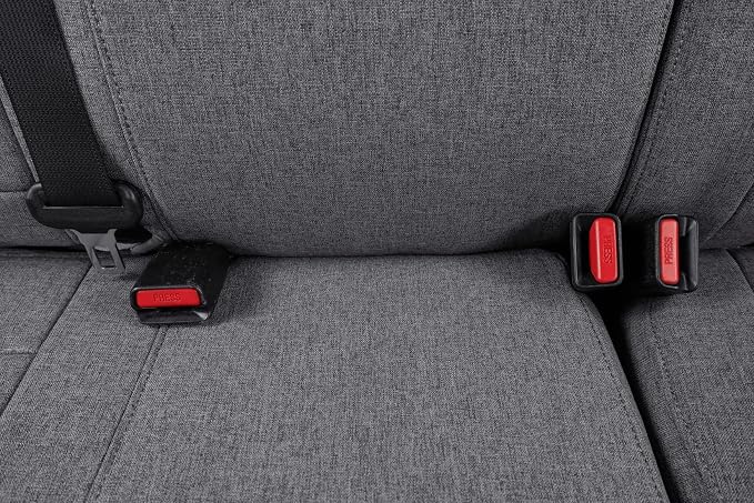 coverdream Tacoma Seat Covers Custom Fit for 2005-2011 Toyota Tacoma Double Cab/Crew Cab (TRD Sport Seats),Fully Covered Breathable Polyester Truck Seat Protector-Full Set(Full Set,Gray)