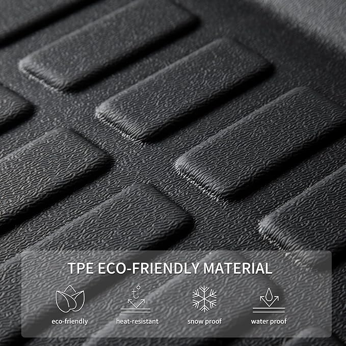 KELCSEECS® Floor Mats & Cargo Liner Custom for Acura RDX 2016 2017 2018,All Weather Protection TPE Floor Liners Front& Rear Row Full Set RDX Accessories Black