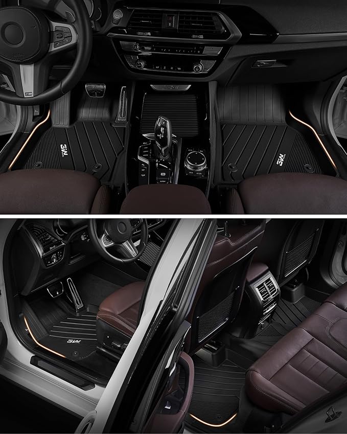 3W Floor Mats for Subaru Forester 2019-2023 2024, Custom Fit TPE All Weather Floor Liners, 1st & 2nd Row Full Set Car Accessories