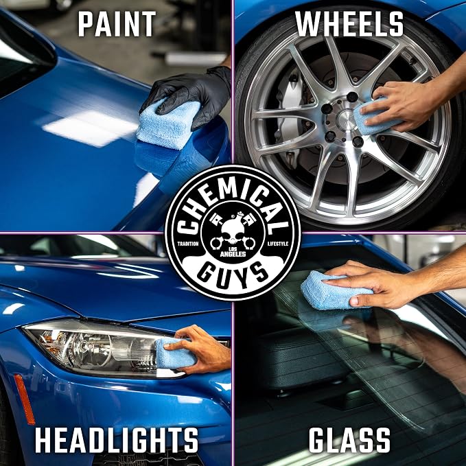 Chemical Guys HydroSlick HyperWax, Ultimate Ceramic Coating Kit, 16 fl oz | Ceramic Protection Kit, 2 applicators, 3 microfiber towels, create a hydrophobic surface