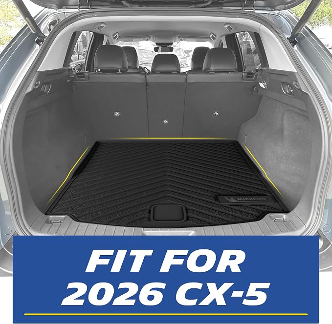 Michelin Vehicle Mats, All-Weather TPE Custom Fit Liner for 2026 Mazda CX-5 (4 Piece A), Premier