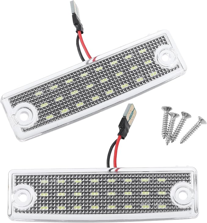 X AUTOHAUX 2pcs LED License Plate Light Lamp Assembly for Toyota 4Runner 1996-2022 for Toyota Sequoia 2001-2022 6000K White