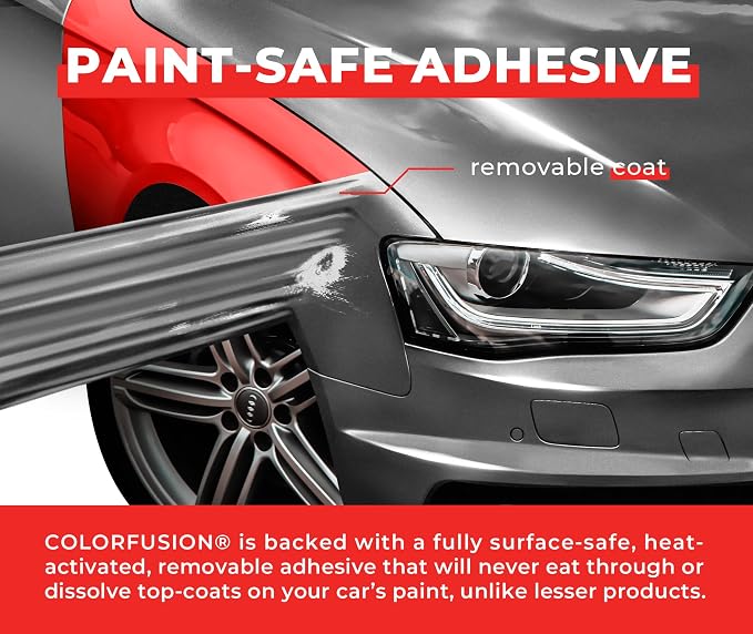 ColorFusion PPF by VViViD, Gloss GT Silver Dry Apply PPF Vinyl Car Wrap Roll 20ft x 5ft