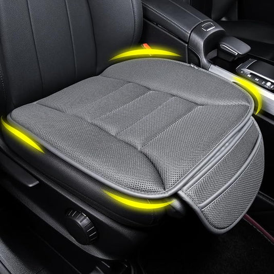Lofty Aim Car Seat Cushion for Driving, Memory Foam Driver Seat Cushion | Car Seat Cushion for Long Driving, Automotive Seat Cushion for Pain Relief, Car Seat Pillow Fits Vehicles, Office, 4D Dgray