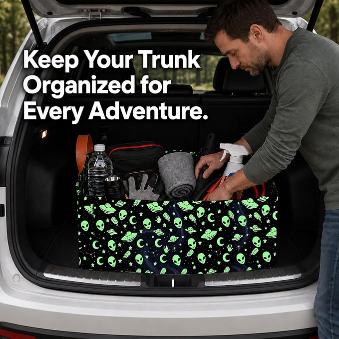 Dragonfly Car Trunk Organizer 20L Fold Auto Storage Basket with Handles | Waterproof Soft Storage Chest,Shopping Grocery Bags Rectangle Fabric Bins Storage Box for Car SUV,Dragonfly Gifts for Driver