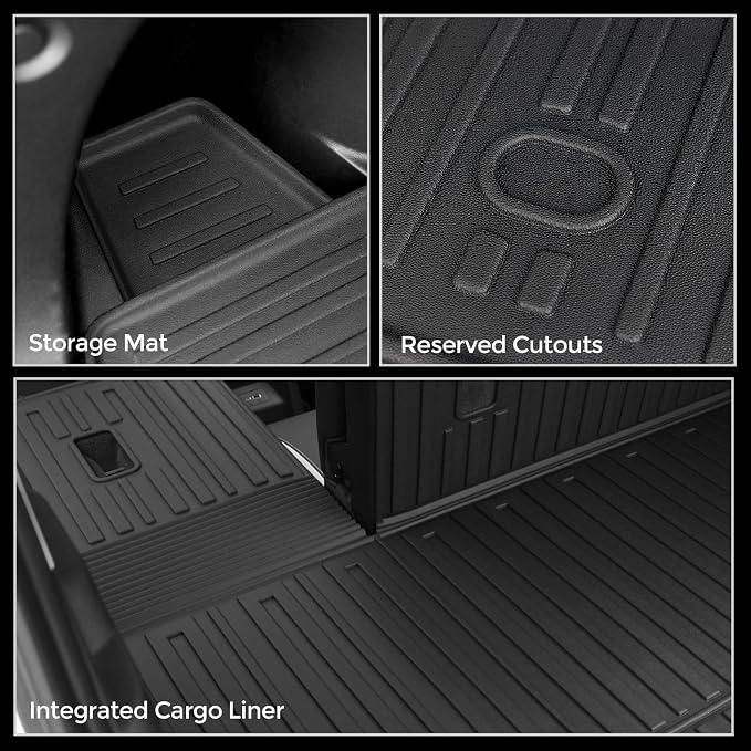 Floor Mats for Chevy Trailblazer AWD 2021-2026, All Weather Floor Mats Trunk Cargo Liner with Backrest Protectors and Door Sill Guards Accessories, Full Coverage Set