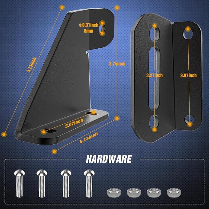 Nilight Light Bar Mounting Brackets for 40-42 Inch LED Straight Curved Lights UTV Roof Upper Windshield Compatible with Yamaha YXZ 1000 1000R Models 2016 2017 2018