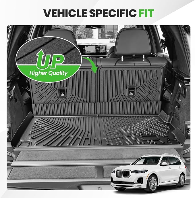Cartist Cargo Liner for BMW X7 2019-2026, All Weather Cargo Mats for X7 Accessories, Heavy Duty TPE Trunk Mat, Car Accessories