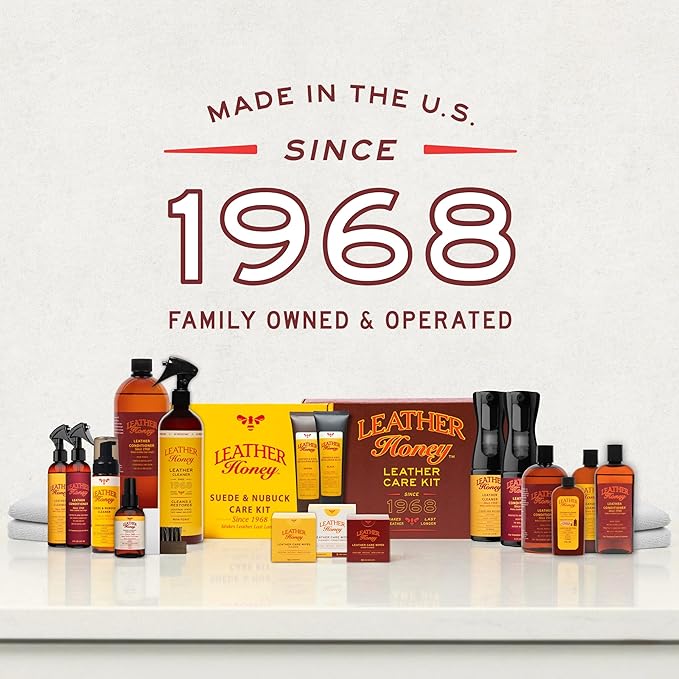 Leather Honey Leather Conditioner, Since 1968. For All Leather Items Including Auto, Furniture, Shoes, Purses and Tack. Non-Toxic and Made in the USA / 8 Fl Oz (Pack of 1)
