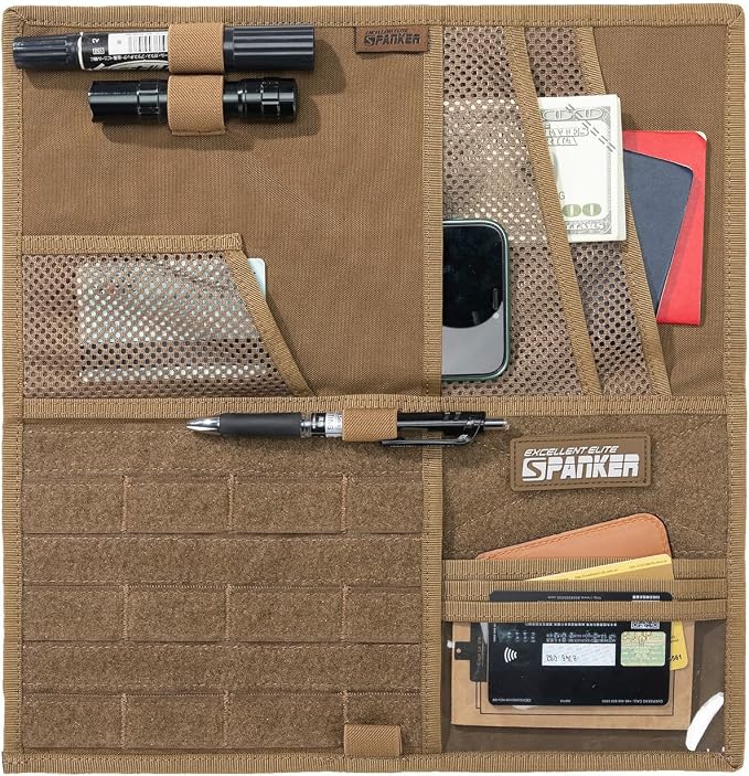 EXCELLENT ELITE SPANKER Tactical Visor Panel Organizer for Pickup F150 Large Molle Vehicle Sun Visor Holder Car Sunshade Storage Pouch | Pickup F150, Large, Molle Vehicle Sun Visor Holder, Car Sunshade Storage Pouch