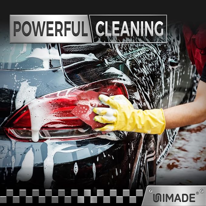 UNIMADE Shop Towels, 400 Pack Commercial Grade Work Rags Microfiber Towels for Cars Cleaning Rag Bulk Detailing Cloth for Automotive Bar Mechanic Restaurant Garage Housekeeping, 11.5"x 11.5", Red