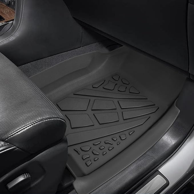 KARPAL Floor Mats for 2001-2007 Chevy Silverado/GMC Sierra 1500/2500/3500 (Only Fit Extended Cab Classic Body Style), All-Weather TPE Custom Fit Floor Liners Car Accessories