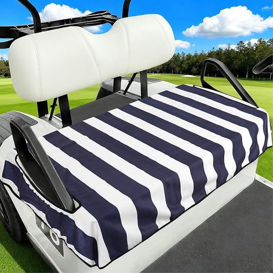 Golf Cart Seat Covers Club Car Golf Cart Accessories for Men Women Golf Carts Seat Towel Blanket 2-Seat Golf Cart Decorations