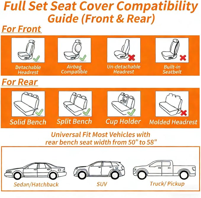 Green Thick Nappa Leather 3D Contoured Automotive Car Seat Covers Full Set | Univerasal Precision Fit,Lumbar Support,3D Contoured,Waterproof,ThickTexture,for most Suvs Trucks Sedans