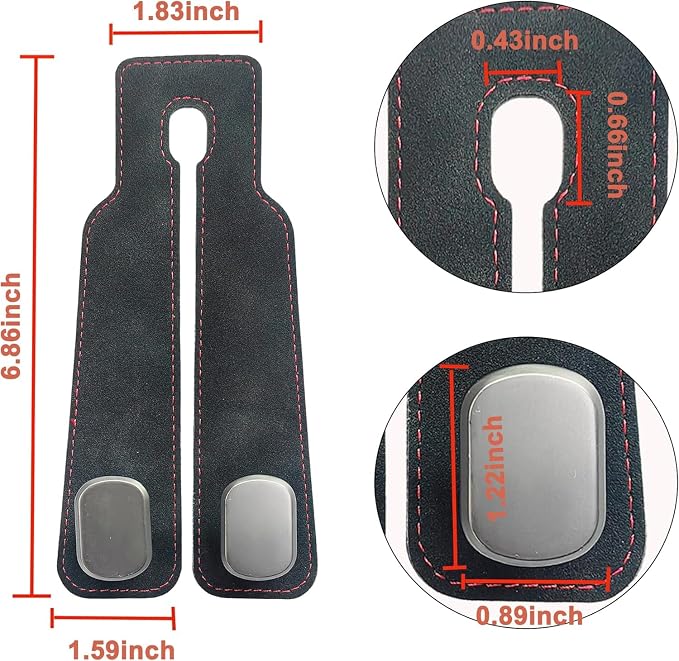 Amelity Car Headrest Hooks, Purse Hook for Car 4 Pack Black | Universal Car Interior Accessories for Women, Available in 2/4 Pack, Storage Hanger Holds Purses, Backpacks, Grocery Bags
