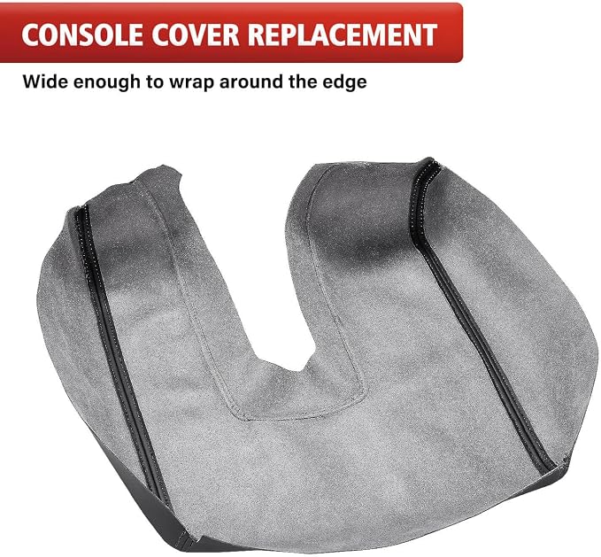 Car Center Console Cover Replacement for Toyota Tundra 2014 2015 2016 2017 2018 2019 2020 2021, Vinyl Leather Armrest Uhpholstery, Anti-Scratch, Black (Leather Part Only)