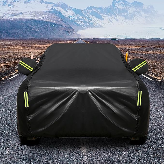 SUV Waterproof Car Cover, Up to 190" | All Weather Season, UV Protection, Snowproof, Outdoor Full Cover, Universal Fit