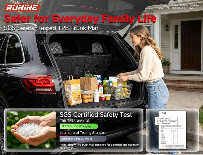 Floor Mats for Chevy Equinox 2025-2026/GMC Terrain (Not for EV),All Weather Protection Custom Floor Mats Trunk Cargo and Car Windshield Cover Set for Chevy Equinox Accessories
