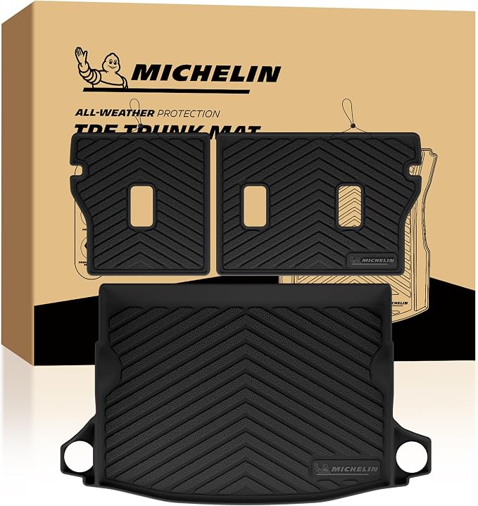 Michelin Vehicle Mats, All-Weather TPE Custom Fit Liner for 2024-2026 Subaru Crosstrek/Subaru Impreza (3 Piece B), Not Fit Crosstrek Hybrid, Premier