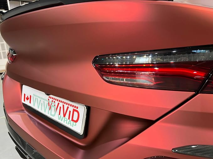ColorFusion PPF by VViViD, Satin Stealth Chrome Red Dry Apply PPF Vinyl Car Wrap Roll 60ft x 5ft