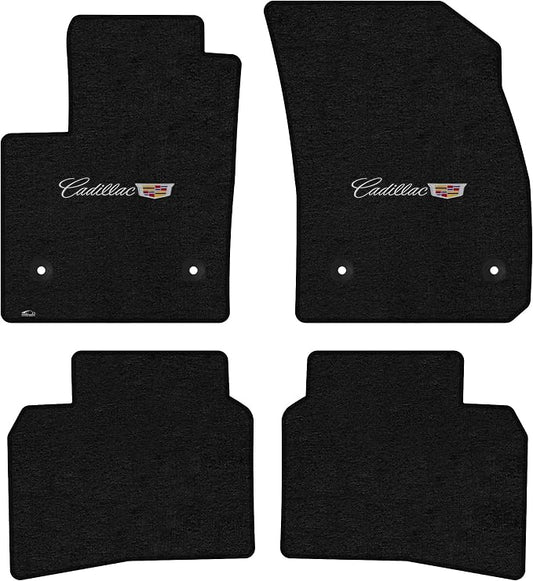 Lloyd Mats Floor Mats for Cadillac XT4 2019-2025 | 4PC Set (2PC Front + 2PC Rear) | Charcoal | Non-Slip Backing