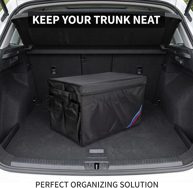 Non-slip Car Organizer, Multi-Use Collapsible Car Storage Box, Portable Auto Cargo Storage Bin for Car SUV Truck, Waterproof Outdoor Camping Picnic Storage Container,