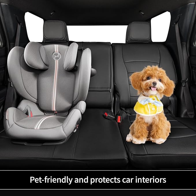 EKR Car Seat Covers Custom Fit for Toyota 4Runner(5 Seats) Full Set | for Toyota 4 Runner 2025-2026 Seat Covers for SUV,Full Wrap,Airbag Compatible,Waterproof Pet-resistant,Faux Leather(Black)