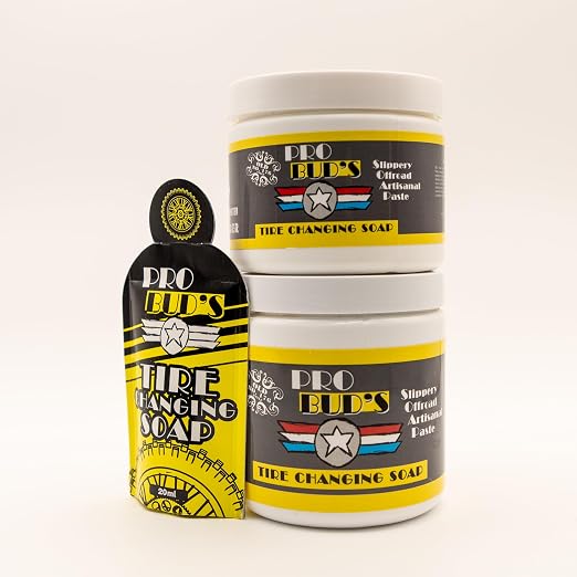 Pro Bud's Tire Mounting Paste - Peerless Lubrication Tire Mounting Lube for Quick Changing and a Secure Fit - Slip-Resistant - 0.5 oz.