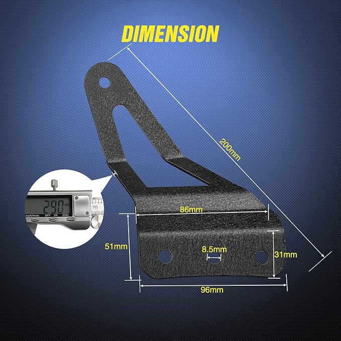 Nilight 2PCS 52” Curved LED Light Bar Bracket at Upper Windshield Roof Cab for 07-13 Chevy Silverado Suburban Avalanche Tahoe & GMC Yukon Sierra