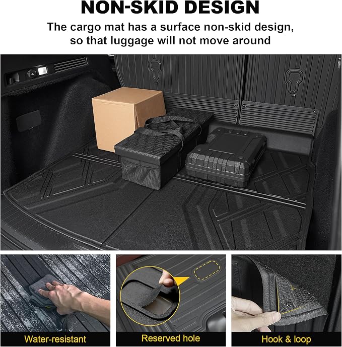 Cargo Liner Fit for Honda CRV 2023-2026 (Gasoline & Hybrid) | TTX LIGHTING Cargo Mat (Upper Deck) with Back Seat Protectors All-Weather TPE CR-V Accessories Backrest Mats