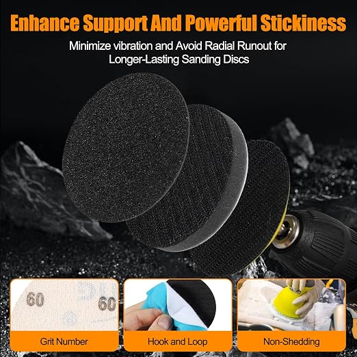 136Pcs Sanding Disc Drill Polishing Kit,3 Inch Sandpaper Wet Dry Headlight Restoration Kit with Hook and Loop Buffing Pads for Car Polish,Metal Glass Resin Polish Rotary Tools Attachment