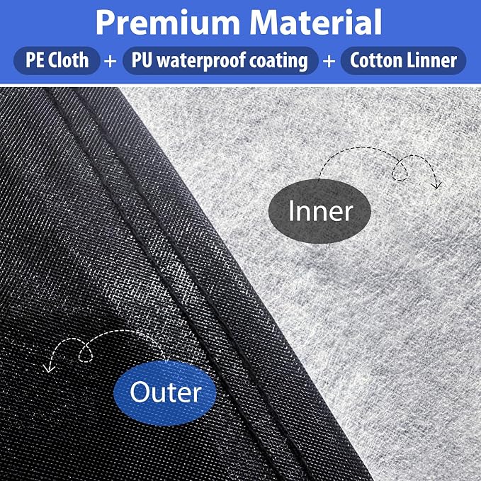 Car Cover Top Only for Sedan/Coupe, Partial Snow Cover with Cotton Liner, Windshield Cover Waterproof All Weather for Snow, Sun,Rain,Dust,Fit Sedan M