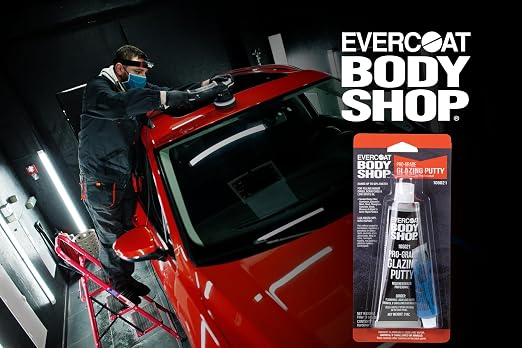 Evercoat Body Shop 105021 Pro-Grade Glazing Putty, Stain Resistant for Minor Imperfections and Low Spots in Aluminum, Fiberglass & More, Cream Hardener Included 3 Fl Oz.