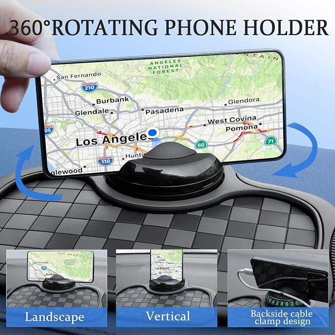 Multifunctional Anti Slip Mat for Car Dashboard Phone Holder Universal