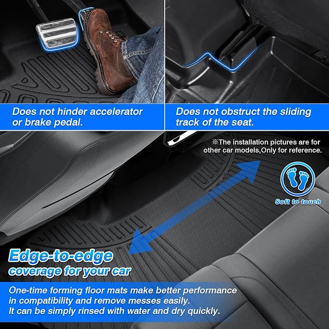 Cartist Floor Mats for 2025 2026 BMW X3 M50/30 xDrive, All Weather Cargo Liner for BMW X3 Accessories, Heavy Duty Car Mats, Car Accessories