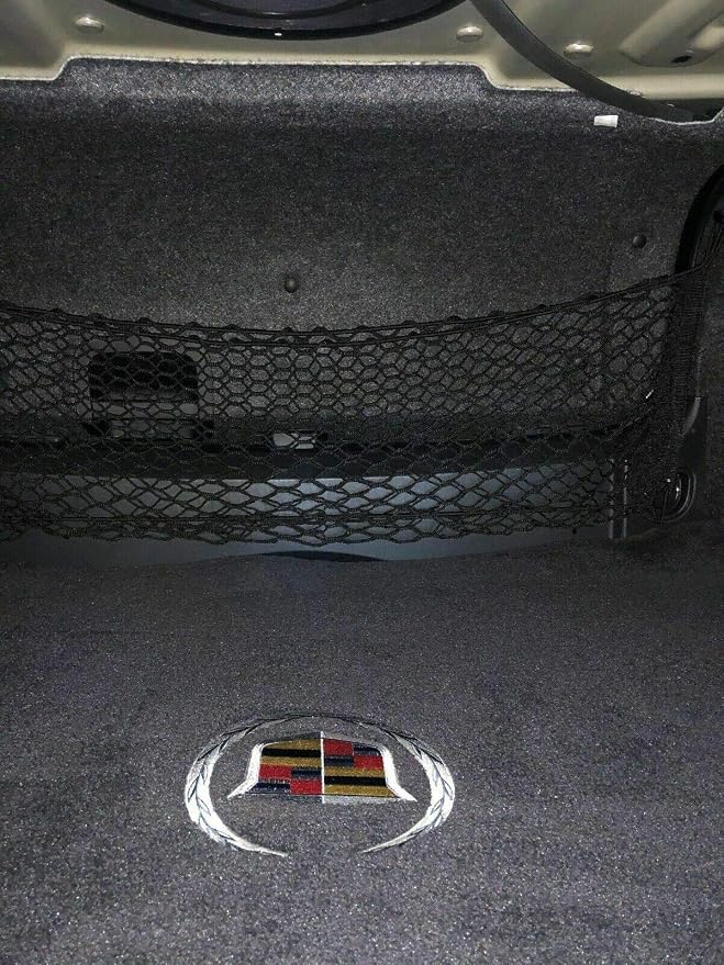 Trunk Organizer for Cadillac CTS (Coupe Sedan ONLY) 2003-2014 – Mesh Car Trunk Organizer – Cargo Net for Coupe, Sedans – Nylon Mesh Netting – Compatible with Cadillac CTS