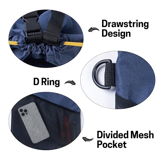 GNEGNI 2PCS Hanging Car Garbage Can - Waterproof Leakproof Trash Bag | Car Trash Can with Durable Leakproof Lining, Keeps Vehicle Clean and Neat