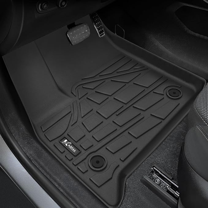 KARPAL Floor Mats for 2018-2023 Chevy Traverse/ 2024 Traverse Limited Only 7 Seats, with 2nd Row Bucket Seats, All-Weather TPE Custom Fit Floor Liners Car Accessories
