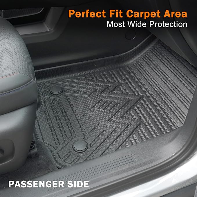 KUST Floor Mats for 2011-2021 Jeep Grand Cherokee Accessories (Not for L), All Weather Floor Liners & Trunk Mat & Rear Backrest Mats, TPE Rubber, Raised Edge, Full Set of 8