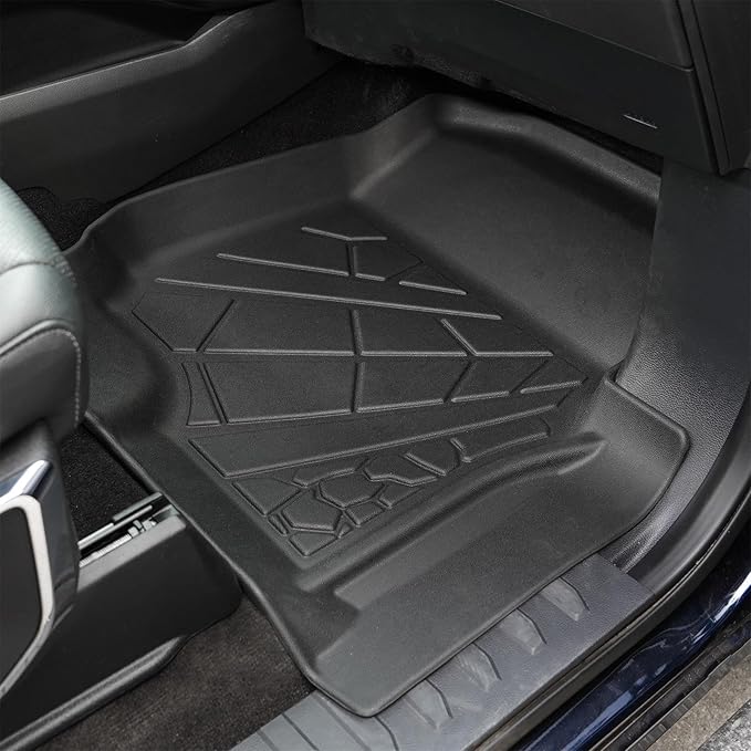 KARPAL Floor Mats for 2015-2026 Ford F-150 Supercrew/Supercab (Includes 2022-2026 Lightning), Custom Fit TPE All Weather Ford F150 Accessories Front Floor Liner