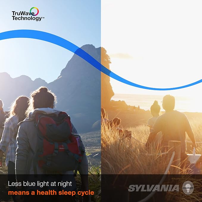 Sylvania Led Truwave Natural Series Light Bulb, 60W Equivalent, Efficient 8W A19, Medium Base, Dimmable, 800 Lumens, 2700K, Soft White, Clear - 6 Pack (40806)