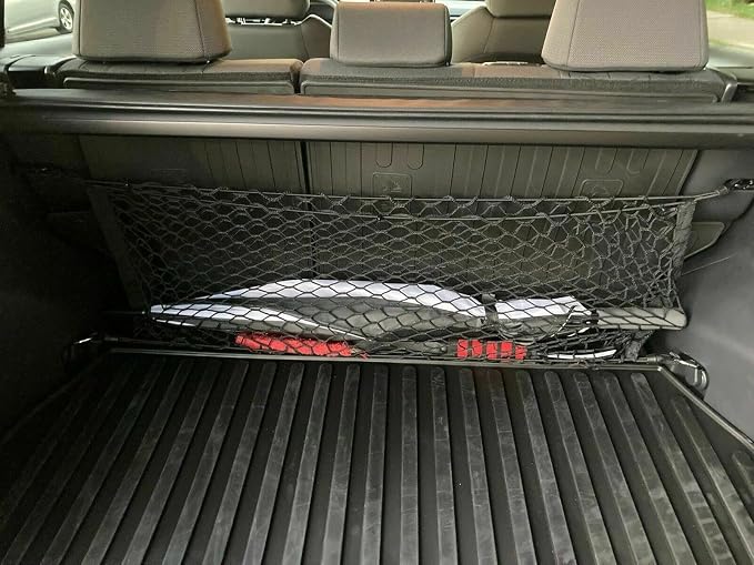 Rear Trunk Seats Organizer Cargo Net for Toyota RAV4 2019–2025 – Envelope Style Cargo Net for SUV – Premium Mesh Elastic Car Trunk Organizer Vehicle Carrier Storage – Compatible with RAV4