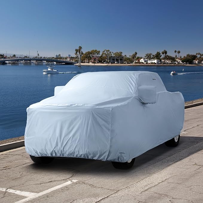 iCarCover 18-Layer Premium Truck Car Cover Waterproof All Weather, Rain Snow UV Protection Full Car Covers, F-150 Raptor SuperCrew, Ram 1500 TRX, Silverado, Sierra 2500HD, Size T88 (See Size Chart)
