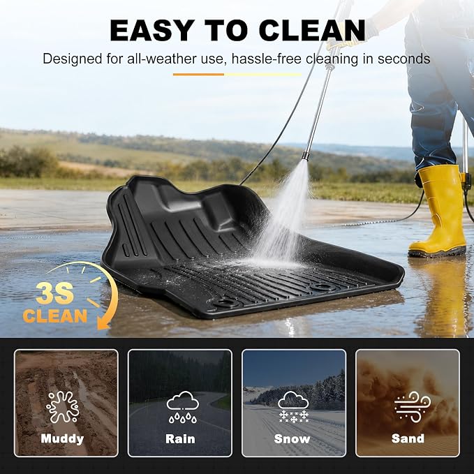 AOMSAZTO Floor Mats Compatible with Toyota Corolla Sedan 2014-2019, Heavy Duty TPE All Weather Automotive Floor Mats, 1st & 2nd Row Full Set Floor Liners, Anti Skid Car Mats(not fit for Hatchback) | Custom Fit Floor Liners All-weather Protection Waterp...