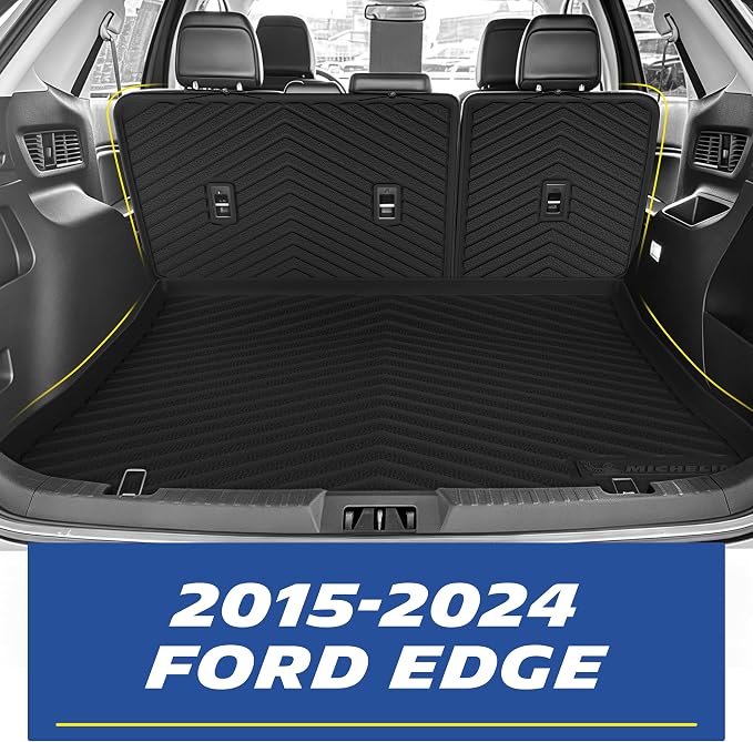 Michelin Vehicle Mats, All-Weather TPE Custom Fit Liner for 2015-2024 Ford Edge (6 Piece), Premier