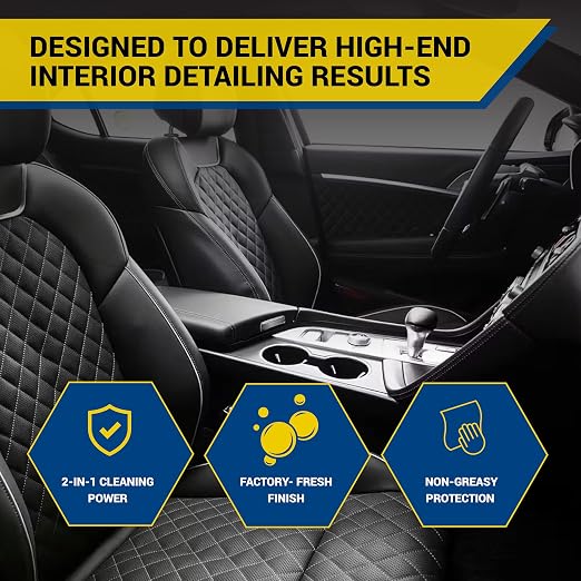 RestorFX Maintain Dress Interior Car Detailer Spray - 2-in-1 Cleaner and Protectant for Vinyl Plastic Leather - UV Defense Dashboard Cleaning Liquid - Factory Matte Finish Non Greasy - 16oz
