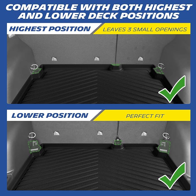 Michelin Vehicle Mats for 2017-2026 Jeep Compass (6 Piece) | Not Fit 2017 Old Body Style, All-Weather TPE Custom Fit Liner, Premier