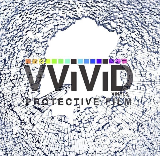 VViViD Clear Protective 4Mil Vinyl Window Glass Wrap Shatterproof Security Film 17.75 Inches x 60 Inches Roll