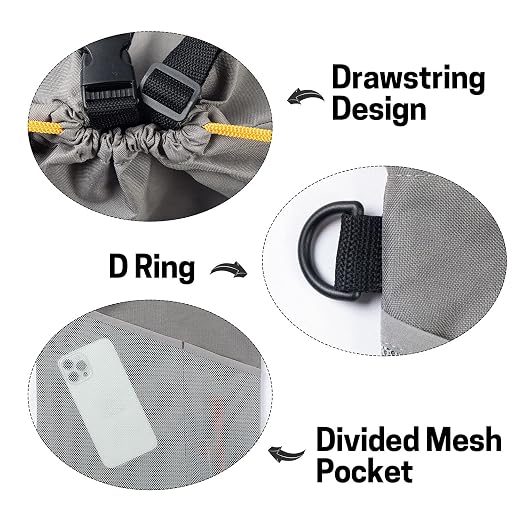 GNEGNI 2PCS Hanging Car Garbage Can - Waterproof Leakproof Trash Bag | Car Trash Can with Durable Leakproof Lining, Keeps Vehicle Clean and Neat