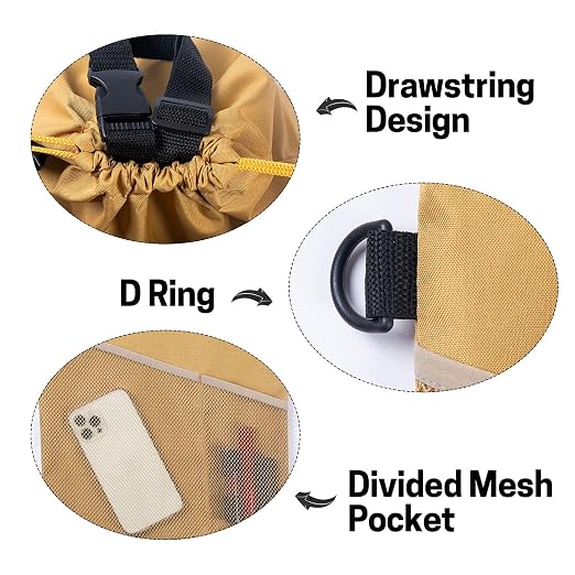 GNEGNI 2PCS Hanging Car Garbage Can - Waterproof Leakproof Trash Bag | Car Trash Can with Durable Leakproof Lining, Keeps Vehicle Clean and Neat